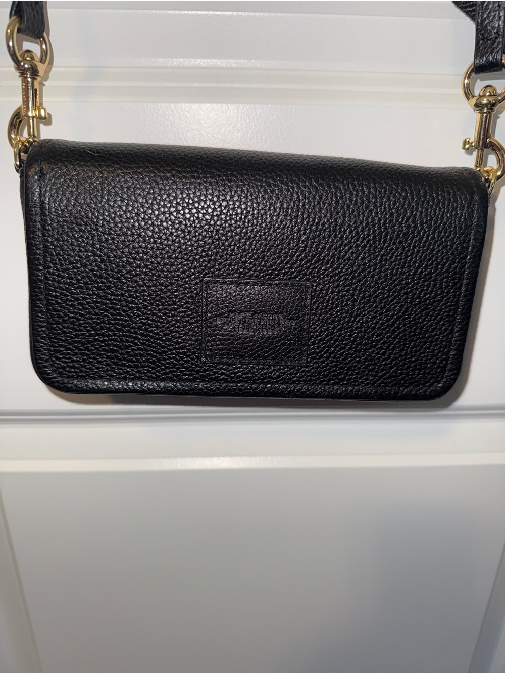 Marc Jacobs Black Pebbled Leather Mini Crossbody with Wide Strap - Picture 3 of 8
